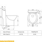 توالت فرنگی مروارید مدل ویستا (2)