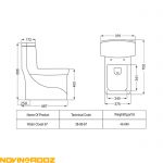 توالت فرنگی مروارید مدل کرون (3)